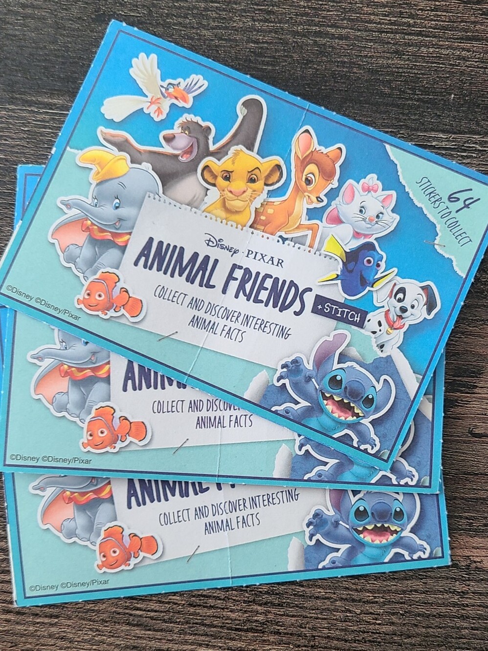 Disney Stickers - Animal Friends 3 Pack (12 Stickers)